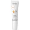 LABORATORIOS BABE Laboratorios Babé - Balsamo per labbra SPF 50 | Protezione solare e riparazione totale per labbra | 15 ml | con acido ialuronico e burro di karitè | effetto volume