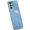 RankOne La Custodia del Telefono è Adatta per Samsung Galaxy S23 Ultra (6.8 Inches), Case per Cellulare in Silicone con Telaio Galvanico - Blu navy