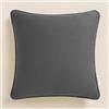ROOM99 Pure - Federa decorativa per cuscino, estetica, moderna, per camera da letto, soggiorno, colore: grigio scuro, 40 x 40 cm