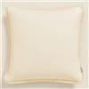ROOM99 Boca Chica 40 x 40 cm federa decorativa per cuscino, cuscino decorativo decorativo per camera da letto, soggiorno, boho cotone crema