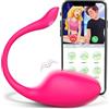 Loolosker Vibratoreper Donna Telecomando Sex Toys,Vibratore per Donna Ovetto Vibrante Telecomando 9 Modalità di Vibrazione Vibratori Farfalla Dildo Anale Sex Toy Sextoysdonna with APP Controllo