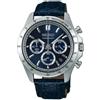 SEIKO Crono Spirit SBTR019P1 Orologio Uomo Quarzo Bracciale Pelle Blue SBTR019