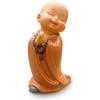 Zen Light Statua di Buddha in caramella sorridente con rosario - atmosfera vivace nel vostro spazio sacro - bella figura felice - idea regalo per tutte le generazioni - H 8,5 cm - Zen'Light