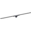 CANALETTA DOCCIA GEBERIT CLEANLINE50 A FILO PAVIMENTO 30-130 CM NERO CROMATO SPAZZOLATO