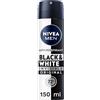 NIVEA MEN Black & White Invisible Original Spray 6 x 150 ml, Deodorante uomo 72h, Deodorante spray antitraspirante contro odori, sudore, residui, irritazioni e macchie su tessuti chiari e scuri