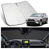 YEE PIN Ombrellone parasole auto compatibile con Toyota RAV4 XA50 SUV mk5 2019-2022, parasole pieghevole per parabrezza anteriore e parabrezza, protezione UV
