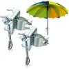 com-four® 2X Supporto per ombrellone - Supporto per ombrellone per ringhiera del Balcone o Tavolo - Supporto per ombrellone per Balcone e terrazza (Ø 19-32mm - 02 Pezzi)