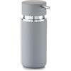 Zeller 18573 Erogatore di Sapone Rubber, Ceramica, Grigio, 0.1x6.6x16.5 cm