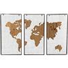 Amadeus Decorazione da parete in legno mappemonde