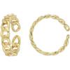 DelPia, Anello Donna in Oro 18kt e Argento Sterling 925 2begold Brevettato Regolabile Modello Catena Stretta (misura 12)