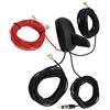 Vecys DAB DAB + FM/AM GPS Antenna per Auto Pinna Squalo FM/AM GPS Antenna per Tetto Auto Booster Segnale Adattatore SMB a SMA a DIN Cavo RG174 da 5m per Auto DAB FM/AM Radio Digitale Sistema