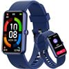 Shepatio Smartwatch, orologio fitness da uomo e donna fai da te da touch screen per iOS, Android con monitor del sonno, SpO2, IP68 impermeabile, fitness tracker informazioni, orologio sportivo