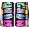 Mo-Somnus Cover per Samsung Galaxy J6 2018/ J600, Custodia in PU Pelle Magnetica Libro Flip Caso Antiurto Portafoglio [Supporto Stand] con Porta Carte e Cinturino da Polso Wallet Case (Macarons)