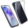 AUKASE Cover per Samsung Galaxy A55 5G, Custodia Trasparente per Assorbimento degli Urti con Paraurti in TPU Morbido,[Bumper con Angoli Rinforzati], Sottile Morbida in Silicone TPU Protettiva Case