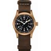 Hamilton Watches Orologio hamilton Khaki Field Mechanical Bronze H69459530 Watch Pelle Marrone