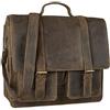 STILORD 'Marius' Borsa in pelle da Insegnante Grande XL Professore Portadocumenti a tracolla per l'Ufficio Lavoro A4 raccoglitori in cuoio Uomo Donna, Colore:marrone medio
