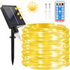 Micacorn Solare Tubo Luminoso, Solare Impermeabili Tubo Luci 20 Metro 8 Modalità 200 LED Luci Tubo Solari Esterno con Telecomando per Piscina Giardini Nozze Decorazioni Natalizie Feste