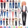 Beamely 30 pezzi, abbigliamento e accessori per bambola, collezione di abiti da bambola da 11,5 pollici, composto da 1 set di 9 top, 9 pantaloni e 10 paia di scarpe (stile casuale)