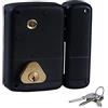 Bricard 1854 - Serratura da parete verticale scavata 2 ingressi Cilindro 5 Perni destro, nero
