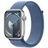 Apple Watch 9 GPS 45mm all. arg. Sport Loop blu inverno