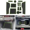 CDEFG Compatibile con Opel Mokka B/Mokka-e EV 2021-2025 2026, Tappetino Antiscivolo Antipolvere Antigraffio Tappetini in Gomma Portabicchieri per Interni Auto Mokka 2026 Accessori (verde)