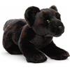 Uni-Toys - Pantera nera, seduta - 31 cm (lunghezza) - Peluche selvatico - Peluche