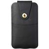 FLHTZS Custodia per telefono universale,custodia in pelle con clip da cintura,borsa da cintura verticale per:iPhone 13/14/15/16/Plus/Pro/Max/XR,Samsung S22/S23/S24/Plus/Ultra/A53 (6,7 nero 6329)