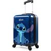 Disney Stitch Valigia Rigida 49 Centimetri 30 Litri con 4 Ruote - Regalo per Bambini (S (L49cm x W33cm - 30L), Marina)