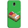 Mixroom - Cover Custodia Case in TPU Silicone Morbida per Samsung Galaxy J3 2017 Fantasia Nigiri Sushi dormiglioni N1033