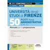 Edizioni Simone Concorso Università degli Studi di Firenze 50 Posti Area Amministrativa (CAT. C) - Manuale per la preparazione