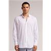 Intimissimi Camicia Collo Coreana In Lino E Cotone Bianco