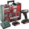 Metabo Trapano Metabo BS 18 Set 1600 Giri/min Senza chiave 1,3 kg Verde, Nero [602207880]