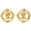 CHANEL Pre-Owned - Orecchini a clip CC 1994 - Donna - placcatura in oro - Taglia unica