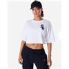 New Era Crop Chicago Bulls W - T-shirt - Donna - Bianco