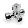 JZK Valvola deviatrice a 3 vie per braccio doccia da 1/2, G1/2 in metallo con rondelle in gomma, splitter per soffione doccia in ottone a 3 vie, deviatore di flusso adattatore doccia