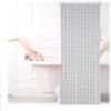 Relaxdays Tenda a Rullo per Doccia, 100 x 240 cm, Tendina Semitrasparente per Vasca da Bagno Idrorepellente, Bianco Nero