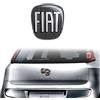 Fiat 14186G Adesivo 3D Ricambio Logo Nero per Punto Evo Posteriore