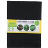 Kinzo Weed - Telo diserbante per Giardino e vialetti, 500 x 150 cm, Colore: Nero