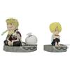 Banpresto Sanji & Zeff One Piece Action Figure - World Collectable Log Stories, 6 cm, multicolore, BP88900P
