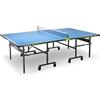 JOOLA Rally Outdoor Tavolo da Ping Pong Professionale, Superficie Composita in Alluminio 6 mm, Resistente alle Intemperie, Pieghevole, Blu, 274 x 152,5 x 76 cm