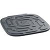 Tescoma - 428786, GrandChef, Sottopentola Silicone, Pieghevole, Salvaspazio, Quadrato, Rettangolare, Resistente al Calore, 16.5 x 16 x 1 cm, Grigio
