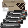 ZOOMTEC sostituzione per CE278A 78A Cartuccia Toner compatibile per Stampante HP Laserjet Pro MFP P1606 P1606DN P1600 P1560 P1566 M1536DNF M1536 (4x Nero)