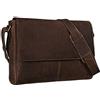 STILORD 'Oskar' Vintage Messenger Bag Uomo Donna Pelle/Borsa a Tracolla/Università Cuoio 15.6 pollici Laptop Borsa Affari e Ufficio Vera Pelle, Colore:marrone medio
