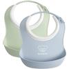 BabyBjörn Bavaglino Baby, 2 pz, Verde chiaro/Azzurro
