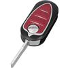 PHONILLICO Custodia chiave per Alfa Romeo Giulietta Mito - Plip chiave telecomando 3 pulsanti con lama Phonillico®