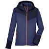 killtec KOS 272 BYS FLX JCKT - Giacca elasticizzata/giacca in pile con cappuccio Bambino, navy blue,