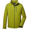 killtec Uomo Giacca softshell/giacca outdoor con colletto rialzato KOS 263 MN SFTSHLL JCKT, pistachio, M, 41262-000