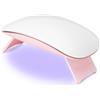 Madenia Mini Lampada UV LED Unghie, 6W USB Portatile Lampada Unghie, Mini Lampada UV con 60s Timer, Fornetto Unghie Semipermanente per Smalto Gel, Shellact per Principianti, Rosa