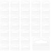 ZEACCT 200 Pz Etichette Adesive Trasparenti da Appendere, Etichette da Appendere in Plastica, Etichette da Appendere Autoadesive Scanalature per Articoli in Vendita Espositore per Negozi