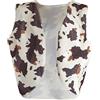 The Dragons Den Adulti Wild West Western Cowboy Cowgirl Buffalo Stampa Gilet [S-M]